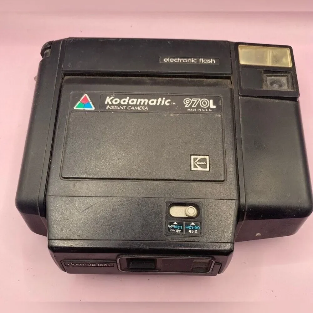 Kodamatic 970L Instant Camera Electronic Flash Untested Vintage